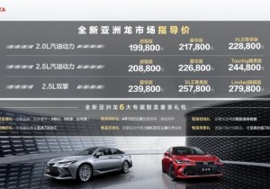 19.98万元起 2022款一汽丰田亚洲龙正式上市