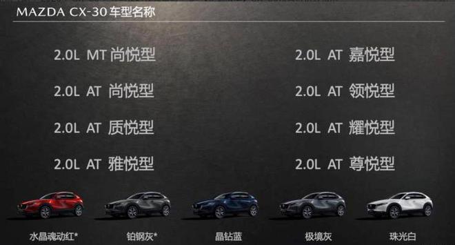 长安马自达CX-30将于5月28日上市