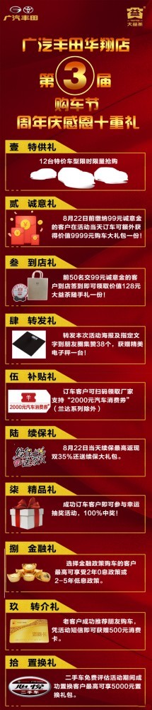 广汽丰田华翔店第三届购车节暨大益品茶
