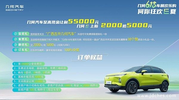 售价8.78万元起 青春精品纯电SUV几何E开启预售