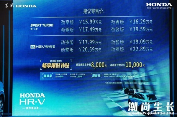 潮尚生长 东风Honda HR-V南宁区域联合上市会 圆满收官